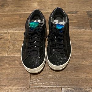Black Sparkly P448 Sneakers
